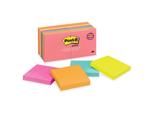 Post-It Notes 14 Pack 100 Sheet 76mm Capetown Collection