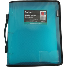 Binder Buddy Protext A4 3 Ring 25Mm With Zipper/Handle Aqua