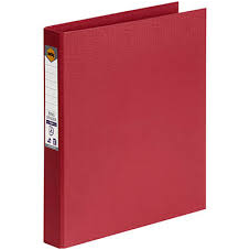 Binder Marbig A4 Pe 2 D-Ring 25Mm Deep Red