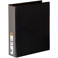 Binder Insert Marbig A4 Clearview 3 D-Ring 50Mm Black