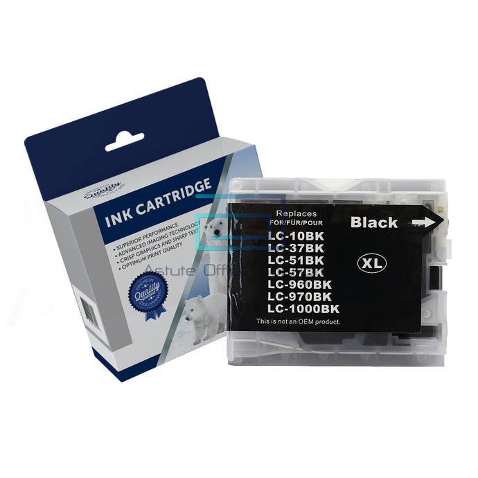 Brother LC37BK Black Extra High Yield Compatible Ink