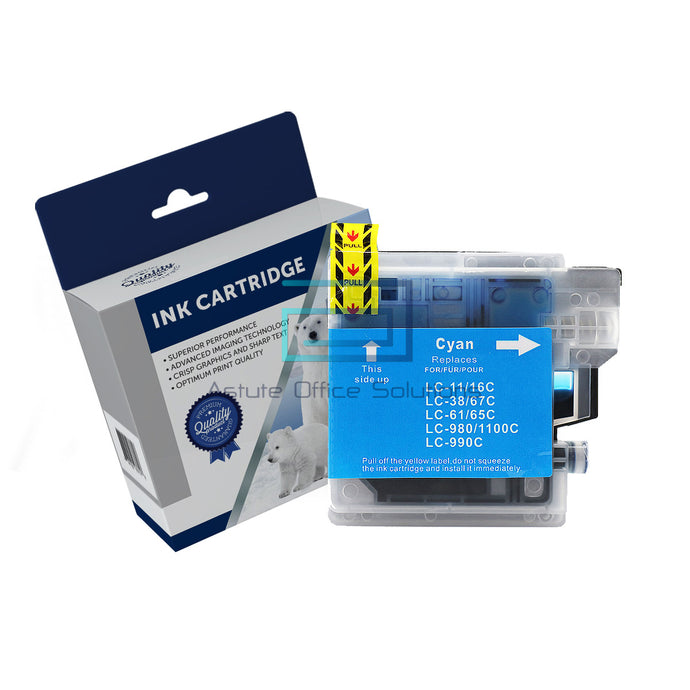 Brother LC38C/LC67C Cyan Compatible Ink