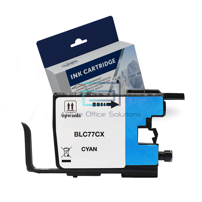 Brother LC77XLC Cyan High Yield Compatible Ink