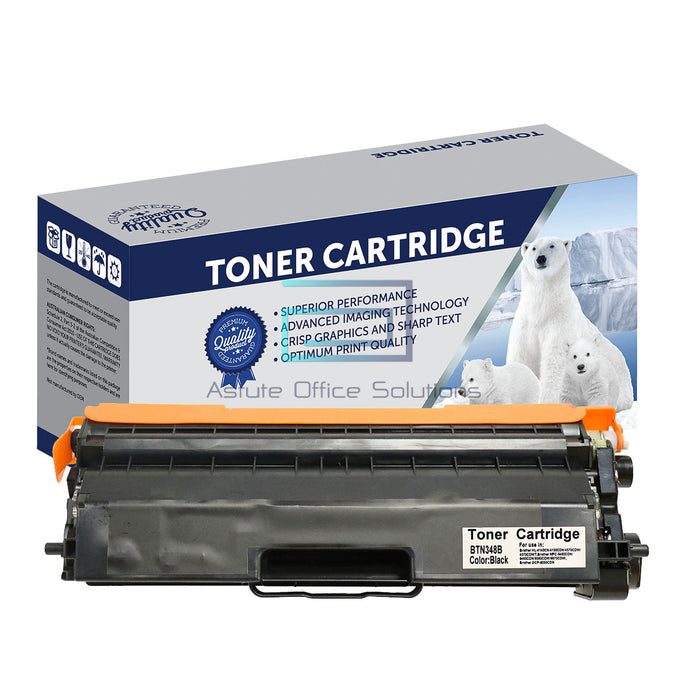 Brother TN348BK/TN340BK Black High Yield Compatible Laser Toner