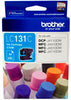 Brother LC131C DCPJ152W/172W/552DW/752DW MFCJ245/J470DW/J475DW/J650DW/J870DW Cyan Ink Cartridge 300pg