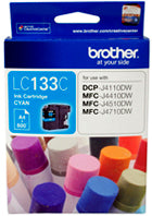 Brother LC133C DCPJ4110DW/MFCJ4410DW/MFCJ4510DW/MFCJ4710DW Cyan Ink Cartridge 600pg