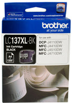 Brother LC137XL DCPJ4110DW/MFCJ4410DW/J4510DW/J4710DW Black Ink Cartridge 1.2k