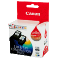 Canon PG510 & CL511 Combo Pack