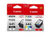 Canon PG645 CL646 XL TwinPack CANON PIXMA MG2560/2460, MX496