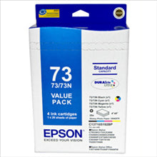 Epson 73/73N BCMY Ink & GPP 4x6 20 sheet Bundle Pack