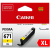 Canon CLI671XL Yellow Ink Cart - 645 pages