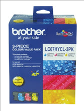 Brother LC67 Colour 3 Pack C/M/Y