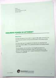 Power Of Attorney Enduring Short Form Form 2