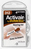 Battery Duracell Hearing Aid #312 1.4V 8Pk