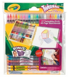 Pencil Coloured Crayola Twistables Sketch & Shade Set