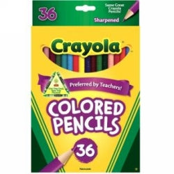 Pencils Coloured Crayola 36'S Full Length