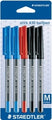 Pen Staedtler Bp Stick 430 Med Asst Pk5