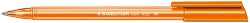 Pen Staedtler Bp Stick Ice 432 Med Orange Bx10