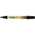 Marker Artline 70 Permanent 1.5mm Bullet Nib Black - Bx 12