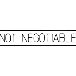 X-Stamper 1124 Not Negotiable Black