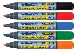 Marker Whiteboard Artline 579 5Mm Chisel Nib Asst Bx12