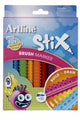 Markers Brush Artline Stix Pack 10 Assorted Colours