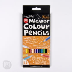 Pencils Coloured Micador Basics Pk12