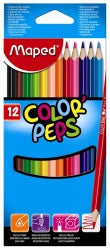 Pencils Coloured Maped Color'Peps 12'S