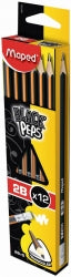 Pencil Lead Maped Black'Peps 2B 12'S