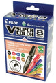 Marker Pilot V Super Colour Bullet Asst Cols Bx8