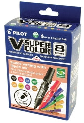 Marker Pilot V Super Colour Bullet Asst Cols Bx8