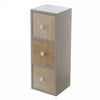 Wooden Cabinet Koch 12X11X34Cm 3 Drawer Craft Brown