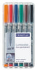 Marker Ohp Staedtler 315 Water Sol Med Asst Wlt6