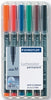 Marker Ohp Staedtler 317 Perm Med Asst Wlt6