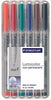 Marker Ohp Staedtler 316 Water Sol F Asst Wlt6