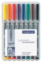 Marker Ohp Staedtler 315 Water Sol Med Asst Wlt8