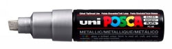 Marker Uni Posca Pc8K Chisel Tip Silver