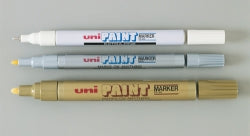 Marker Uni Paint Xfine White .7Mm