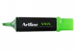 Artline Vivix Highlighters Green - Box of 10