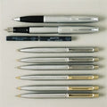 Pen Sheaffer Bp Sentinel Brushed Chrome Gold Plated Trim