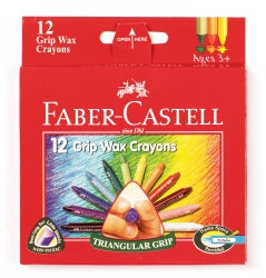 Crayons Faber Jun Grip Triangular Wax Pk12