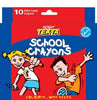 Crayons Texta School Ex-Large Pk10