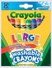 Crayons Crayola Washable Lge Pk8