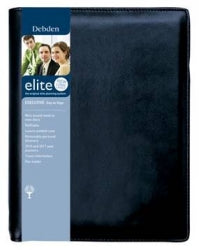 Diary Debden Elite Quarto Day/Page Pu 1100 Black