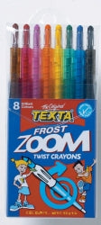 Crayons Texta Zoom Propelling Frost Pk8