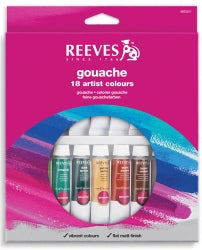 Paint Reeves Gouache Colours 10Ml Tube Bx18