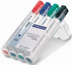 Staedtler Marker W/B 351 Bullet Assorted - Wallet of 4