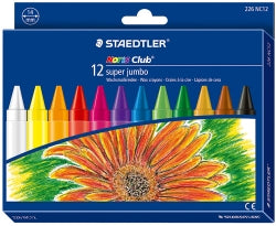 Crayons Staedtler Noris Club Wax Super Jumbo Pk12