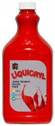 Paint Ec Liquicryl 2 Litre Brilliant Red