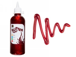 Paint Glitter Ec 500Ml Red